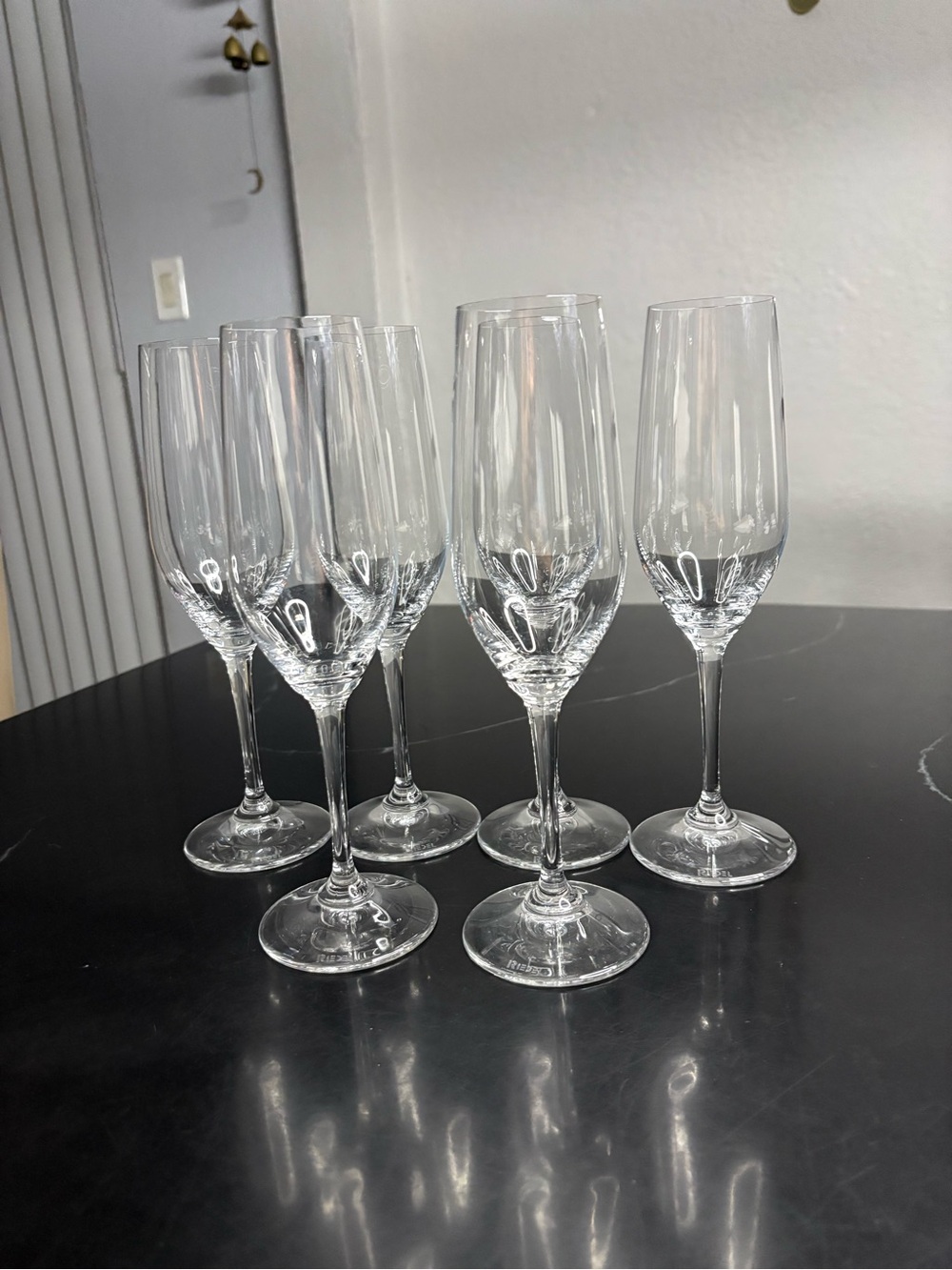 Riedel Vivant Crystal Champagne Flutes